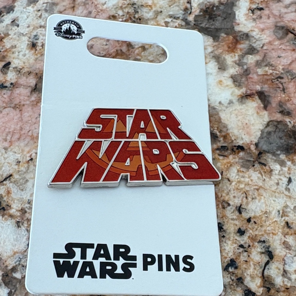 Disney Star Wars Red and Orange Logo Pin
